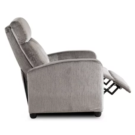DANNY szürke bársony dönthető fotel