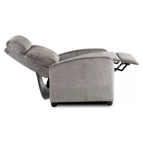 DANNY szürke bársony dönthető fotel