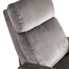 DANNY szürke bársony dönthető fotel