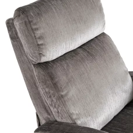 DANNY szürke bársony dönthető fotel