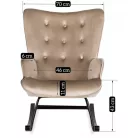 ELIS bézs hintaszék