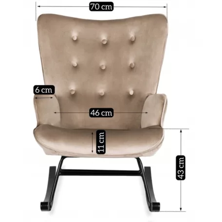 ELIS bézs hintaszék