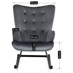 ELIS hintaszék, szürke