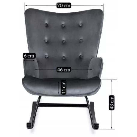 ELIS hintaszék, szürke