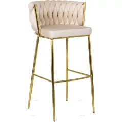 FLORES 2 krémszínű bársony szék