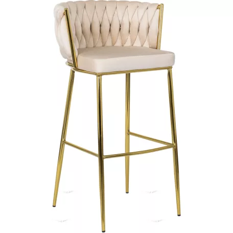 FLORES 2 krémszínű bársony szék