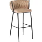 FLORES bézs bársony szék