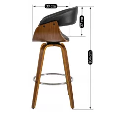 JERSEY Forgószék, Ökobőr