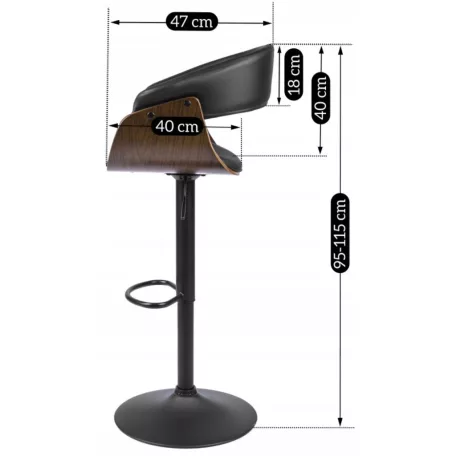 NEVADA Forgószék, Ökobőr