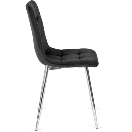 CESAR fekete bársony szék