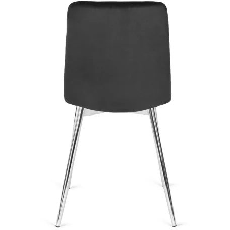 CESAR fekete bársony szék