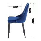 PARAFA Sötétkék Bársony Szék