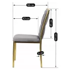 DAN szürke szőtt bársonyszék