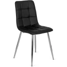ENZO szék, fekete, műbőr