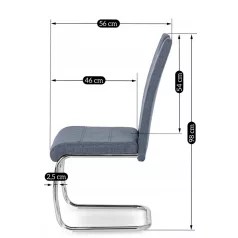 LOPEZ szék sötétszürke