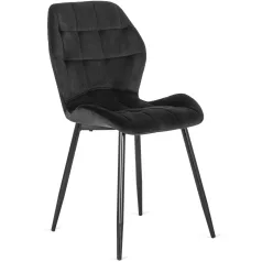 LUCKY fekete bársony szék