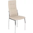 MOLLY bézs színű öko bőr szék