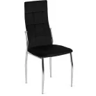 MOLLY fekete bársony szék