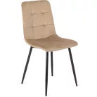 PERU bézs bársony szék