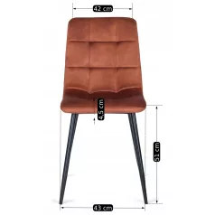 PERU vörös bársony szék