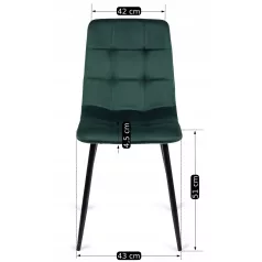 PERU zöld bársony szék