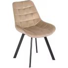 RICK bézs bársony szék