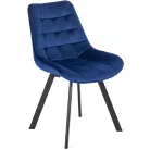 RICK sötétkék bársonyfotel