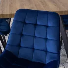 RICK sötétkék bársonyfotel