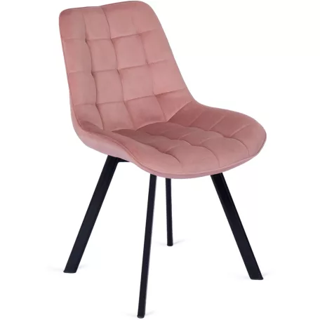 RICK Rózsaszín Bársony Szék