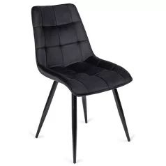 RIO fekete bársony szék