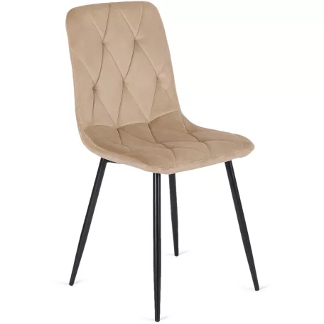 ROBIN bézs bársony szék