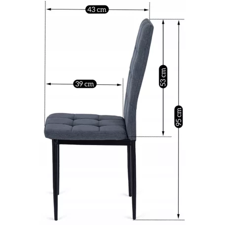 TEX szék sötétszürke