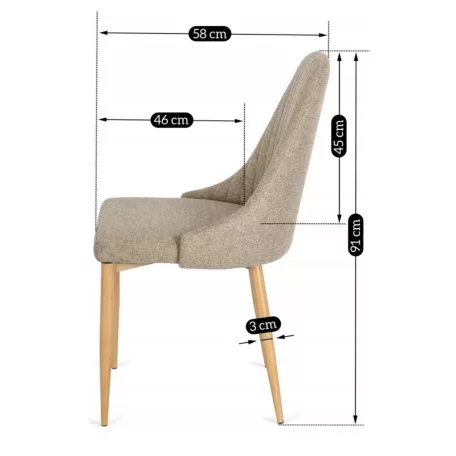 TORINO bézs színű szék