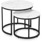 DAFNE Fehér Márvány Asztal Garnitúra