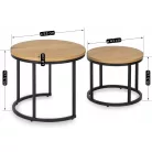 DELIA Aranytölgy asztalgarnitúra