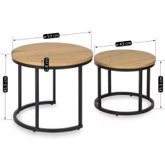 DELIA Aranytölgy asztalgarnitúra