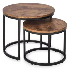 FIGO rusztikus tölgyfa asztalgarnitúra