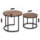 FIGO rusztikus tölgyfa asztalgarnitúra