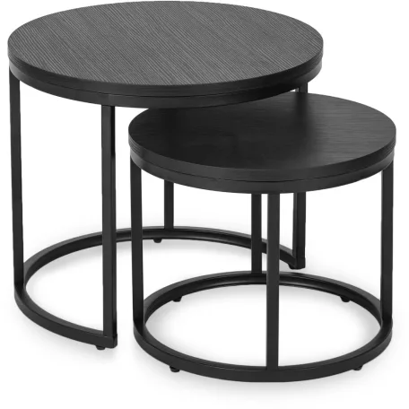 MANU fekete asztalgarnitúra