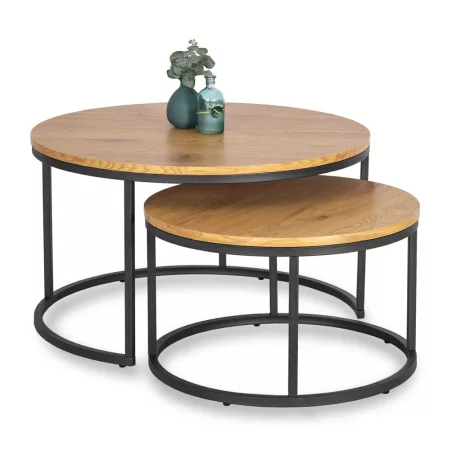 DELIA MAX Aranytölgyfa Asztal Garnitúra