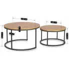 DELIA MAX Aranytölgyfa Asztal Garnitúra