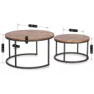 FIGO MAX rusztikus tölgyfa asztalgarnitúra