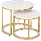 OLIS Arany Márvány Asztal Garnitúra