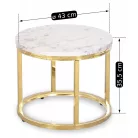 OLIS Arany Márvány Asztal Garnitúra