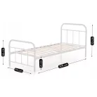 PABLO fém ágy 90x200 fehér