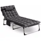 VENUS szürke kerti nyugágy kempingágy