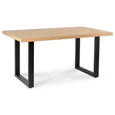 EDWIN Kihúzható asztal 160-260 cm Aranytölgy/Fekete