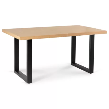 EDWIN Kihúzható asztal 160-260 cm Aranytölgy/Fekete