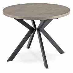 LUKAS Kihúzható asztal 100-250 cm Beton/Fekete