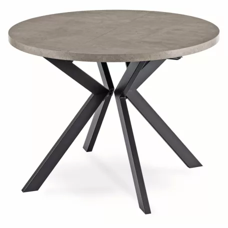 LUKAS Kihúzható asztal 100-250 cm Beton/Fekete